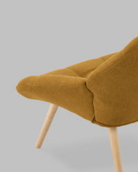 Кресло Олби Квадро горчичный