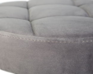 Табурет барный DOBRIN BRUNO BLACK (серый велюр (MJ9-75)) 2 шт