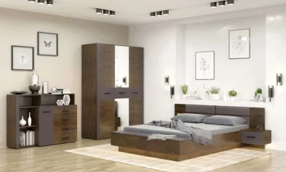 Кровать 1400 Куба 06 Таксус Вольфрам