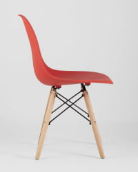 Стул Еамес Стиле ДСВ красный (разборный каркас) / Eames Style DSW