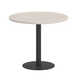 Стол журнальный круглый HOME OFFICE VR.SP-5-90.1 Денвер Светлый/Антрацит металл