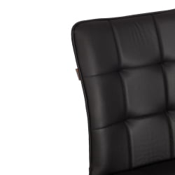 Металлический стул Bari LT, экокожа, черная, 41х55х89 см