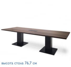 RENZ/TESLA Стол д/перегов L320 ЭВКАЛИПТ МОРЕН/ЧЕРН 104 402 ECL BL