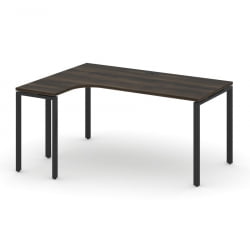 Стол эргономичный левый CОНCЕПТ CН.СА-001(Л) Дуб Мали Черный / CONCEPT CN.SA-001(L)