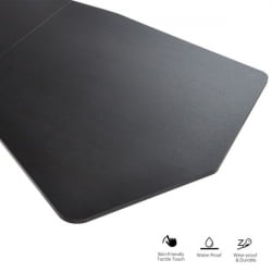 Стол компьютерный с электроприводом Eureka ERK-EDI-HTG-SW (Heptagon), копченое дерево