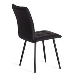 Металлический стул Bari LT, экокожа, черная, 41х55х89 см