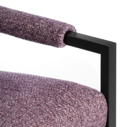 Диван прямой Charli LUX Д/Чарли Люкс велюр/букле, VT shape wood rose