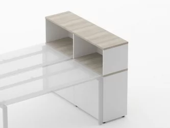 Тумба комбинированная высокая для рабочего модуля Deka 9.04.145 Дуб Сантана светлый/Белый