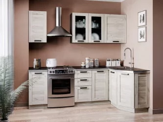 Панель окончание шкафа кухонного 722 мм Винченца ЛД 234.900.000 Дуб Крафт белый