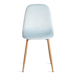 Металлический стул BREEZE (mod. 4724) Велюр/металл , 44 х 53 х 87 см, Aquamarine (аквамарин) HLR16 / натуральный
