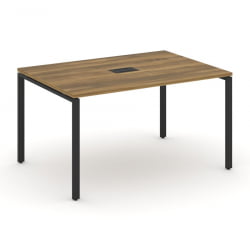 Стол переговорный (1 столешница) CОНCЕПТ CН.ПРГ-013 Сандал Янтарный Черный / CONCEPT CN.PRG-013