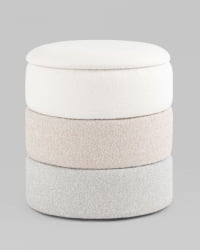 Пуф с ящиком Hive S букле бежевый