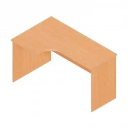 Стол компьютерный угловой Р.РС-14 (левый) дуб молочный