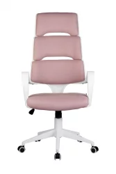 Кресло оператора Riva Chair SAKURA (белый пластик) Розовый