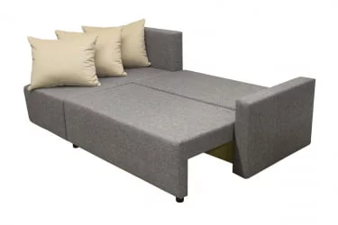 Угловой диван Sherry (3 категория) с механизмом подъема оттоманки Визит 118-Нео Латте