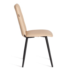 Металлический стул Asti TREND, экокожа, бежевая, 47х54х86 см