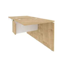 Стол-приставка двойной к опорным элементам ОНИКС О.Д.СПР-0.7 Тиквуд Светлый/Белый / ONIX O.D.SPR-0.7