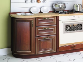 Тумба кухонная 600 с 3 ящиками ЛЮКС (4) Кантри ЛД 235.774.000 Ноче Таволато