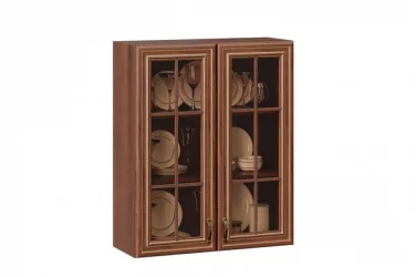 Шкаф кухонный 800 высокий со стеклом Кантри ЛД 235.345.000 Ноче Таволато