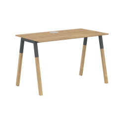 Стол письменный Forta FST 1167 Дуб Гамильтон Черный графит