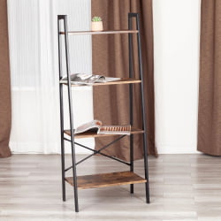 Стеллаж офисный WS-02 burnt