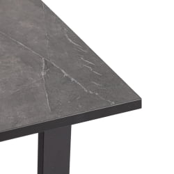 Стол COSTA ЛДСП/HPL/металл, 120 х 80 х 75 см, Мрамор черный/черный