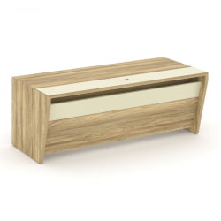 Стол руководителя прямой без тумбы Corner COR.SR-20 Гикори Песочный Ваниль