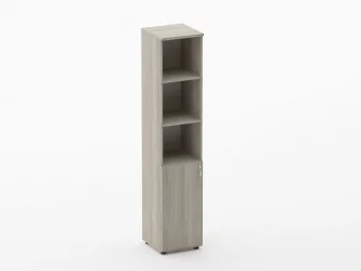 Шкаф высокий полуоткрытый Twin 16.16.14Л Дуб Сантана светлый