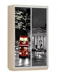 Шкаф-купе двухдверный Экспресс Дуо 1200х2200h Лондон/Ясень шимо светлый