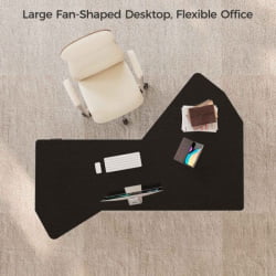 Стол компьютерный с электроприводом Eureka ERK-EDI-FS-MSW (Fan shaped), черный