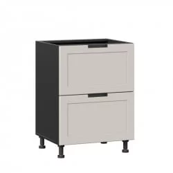 Тумба кухонная 600 с 2 ящиками ЛЮКС (4) Джамис ЛД 296.900.000.163 Черный Кашмир