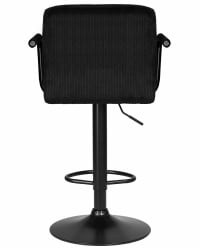 Стул барный DOBRIN KRUGER ARM BLACK (черный вельвет (LAR-E2041-52))