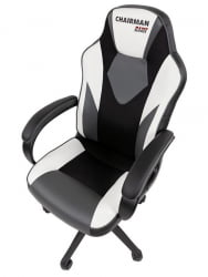 Игровое кресло Chairman гаме 17 Черный Серый Белый / game