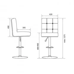 Барный стул BN-1012 Коричневый