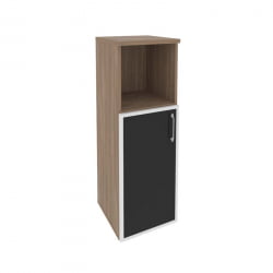 Шкаф средний узкий левый ONIX O.SU-2.2R(L) black Дуб Аризона