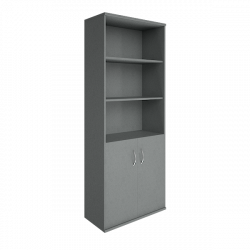 Шкаф высокий широкий Riva А.СТ-1.1 Серый