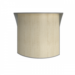 Стойка угловая (радиусный элемент - ХДФ) Riva А.РС-5 Клен/Металлик