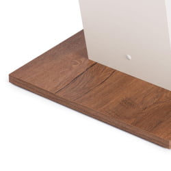 Стол TIBI L нераздвижной ЛДСП (18 мм), 68,6 х 110 х 75 см, Дуб Канзас/Пепел