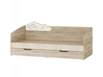 Детская кровать для девочки Эверест 500.11 Дуб Кронберг/Плаза Стоун