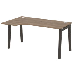 Стол эргономичный левый ONIX WOOD OW.SA-1(L) Дуб Аризона/Темный