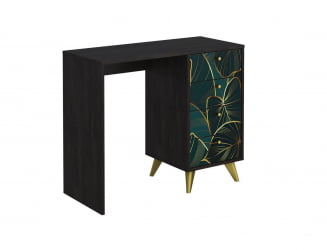 Письменный стол с ящиками Фьюжн СП-006 АРТ Угольный камень/TROPICAL