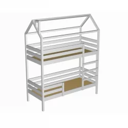 Двухъярусная кровать для детей RooRoom кд-77С Серый