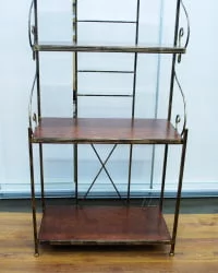 Этажерка Полонез кованая 700 с деревянными полками