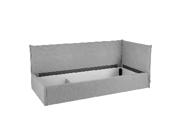 Односпальная кровать с подъемным механизмом Бест (Тахта) КМ.T-15 нежно-розовый (велюр)