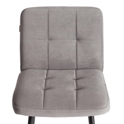 Барный стул Medeo/Медео велюр, серый, 29, 45х56х113 см