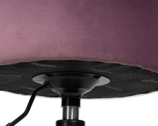 Пуф DOBRIN DANNY BLACK (пудрово-сиреневый велюр (MJ9-52))