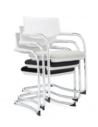 Конференц-кресло Визави вайт CФ / Висави вхите CФ CХ-172C-ВХИТЕ-ОС-01 / CF Visavi white CF CH-172C-WHITE-OS-01