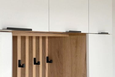 Антресоль Бери MPR-025 Дуб крафт золотой/белое дерево