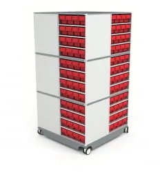 Поворотная кассетница КП-02 красная