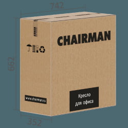 Кресло руководителя CHAIRMAN 535 BLACK Серый